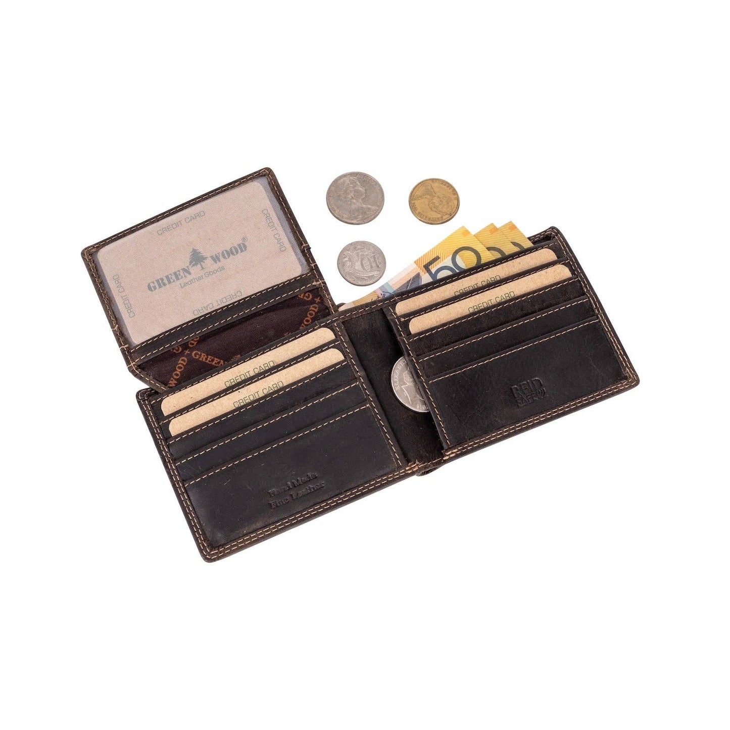 Samson RFID Leather Wallet – Brown