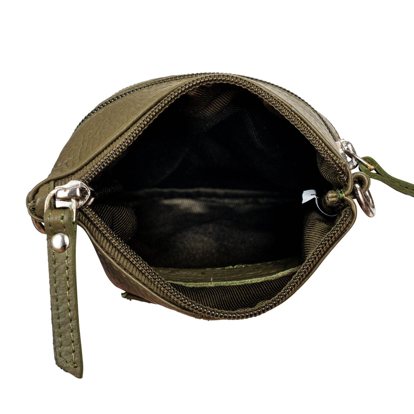 Leather Sling Bag Kempsey - Olive Green