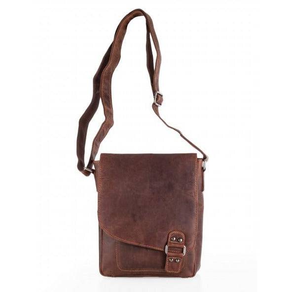 Greenwood Wax Pull-Up Leather Shoulder Bag