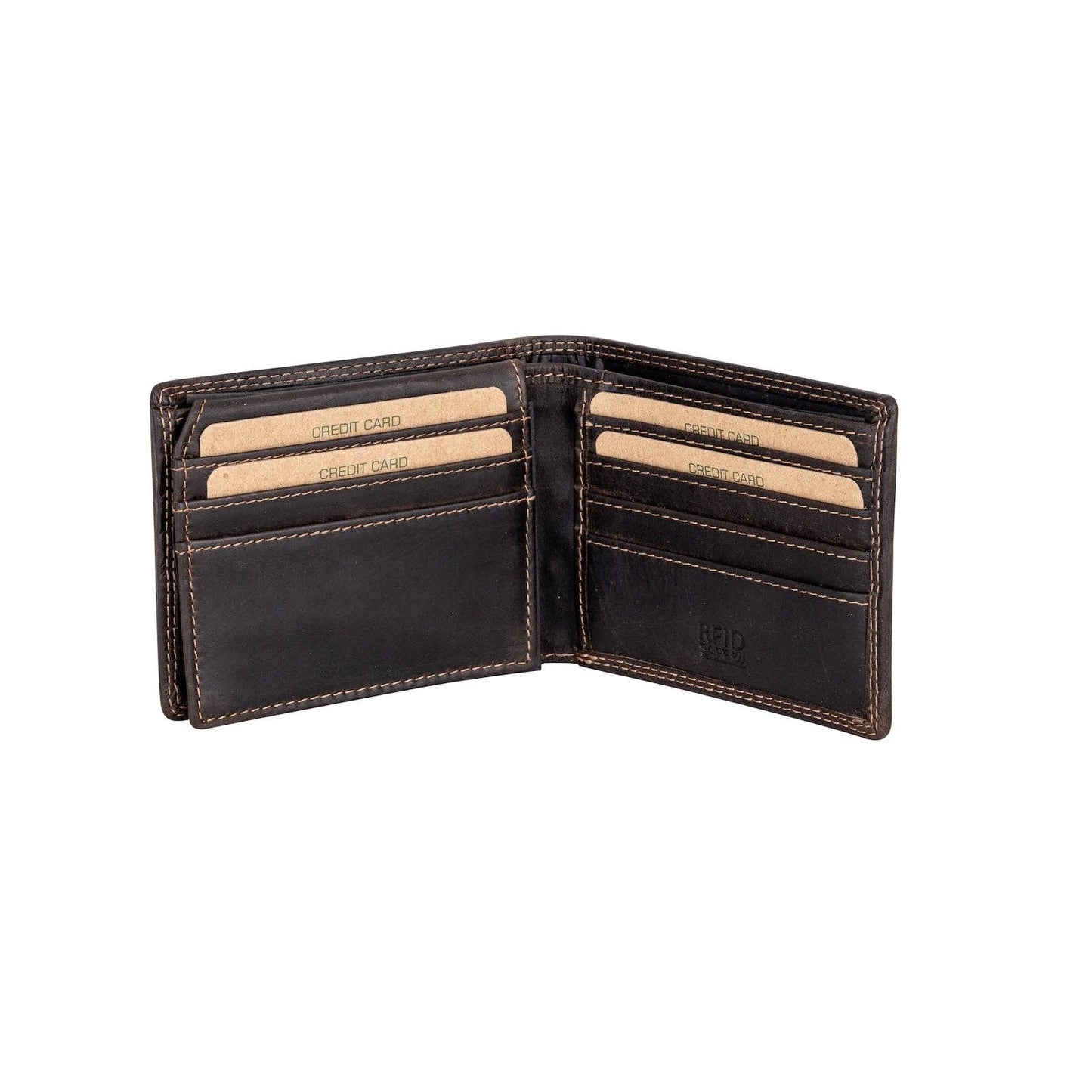 Samson RFID Leather Wallet – Brown