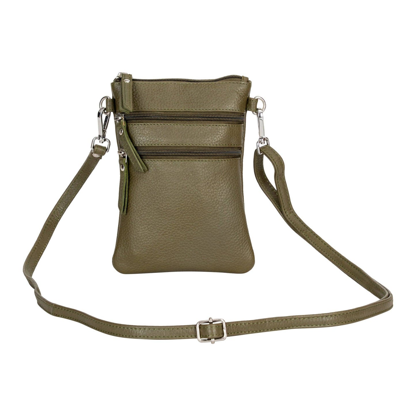 Leather Sling Bag Kempsey - Olive Green