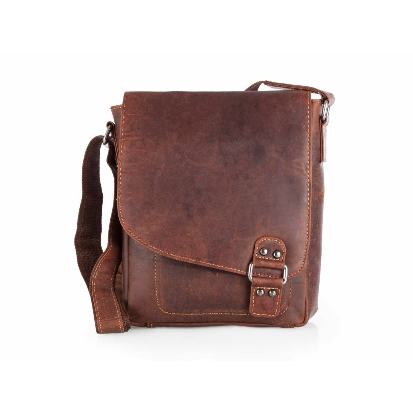 Greenwood Wax Pull-Up Leather Shoulder Bag