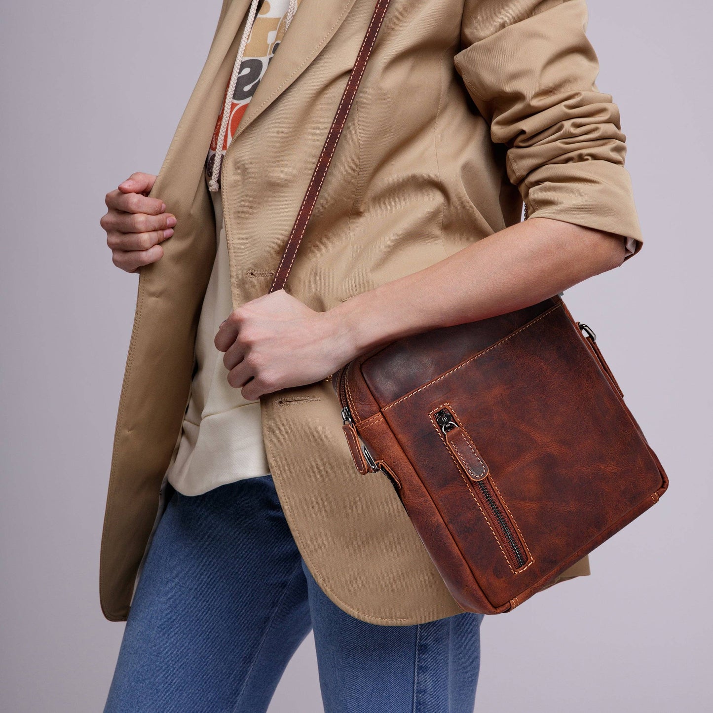 Leather Shoulder bag Dallas - Unisex Sandal GW191049SAN