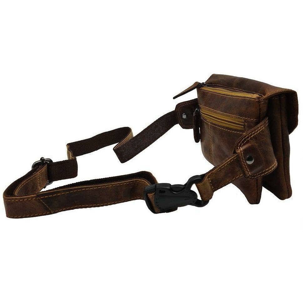 Leather Women Waist Pack Jax - Sandal