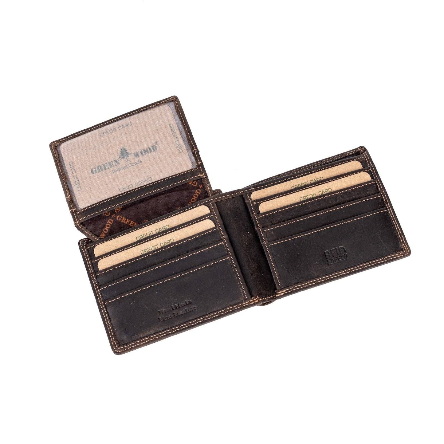 Samson RFID Leather Wallet – Brown