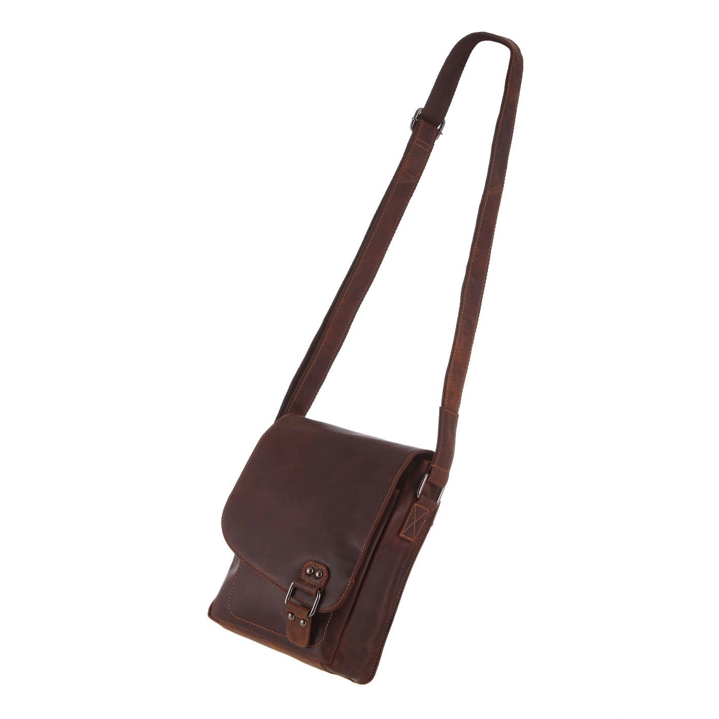 Greenwood Wax Pull-Up Leather Shoulder Bag