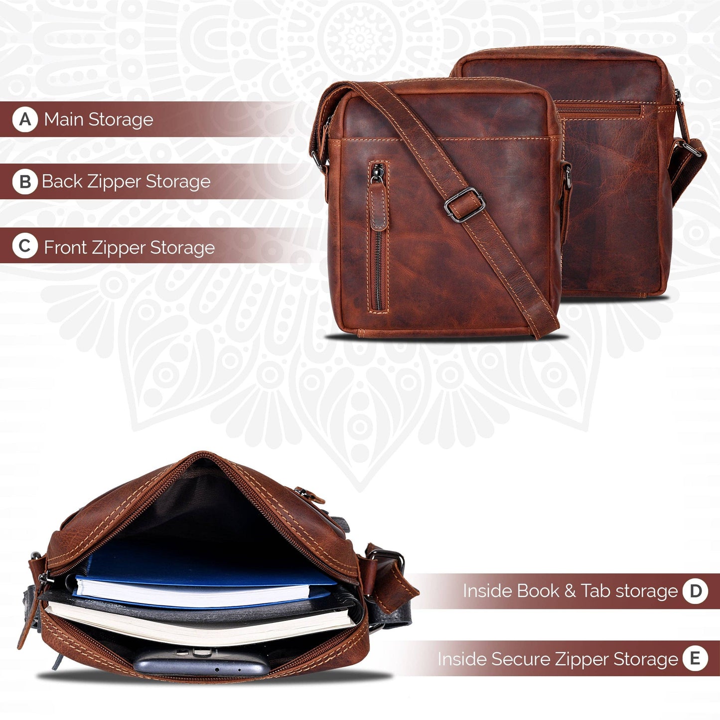 Leather Shoulder bag Dallas - Unisex Sandal GW191049SAN