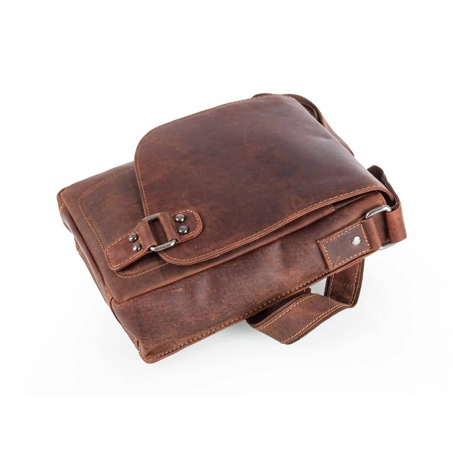 Greenwood Wax Pull-Up Leather Shoulder Bag