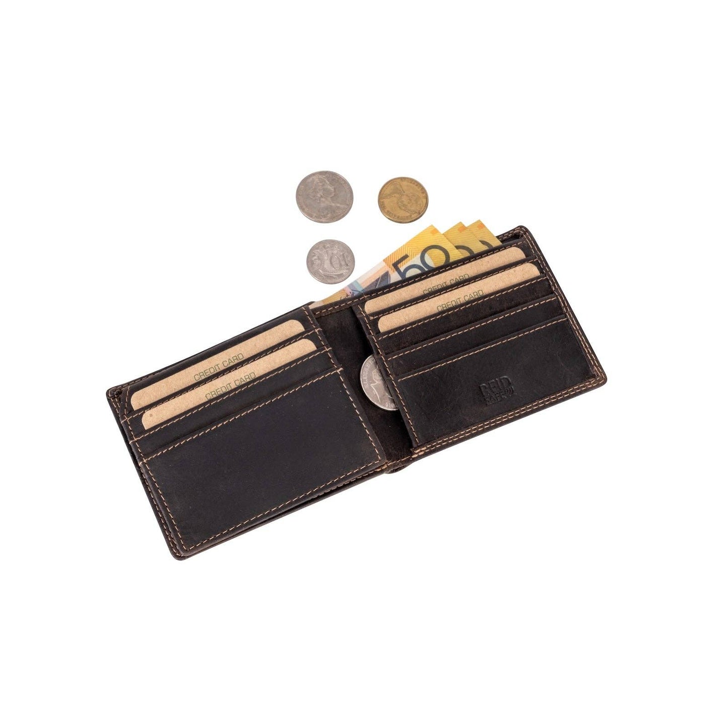 Samson RFID Leather Wallet – Brown