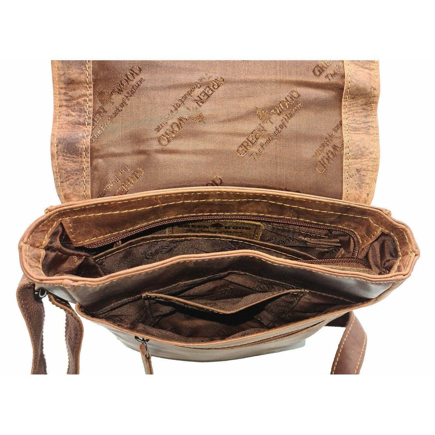 Greenwood Wax Pull-Up Leather Shoulder Bag