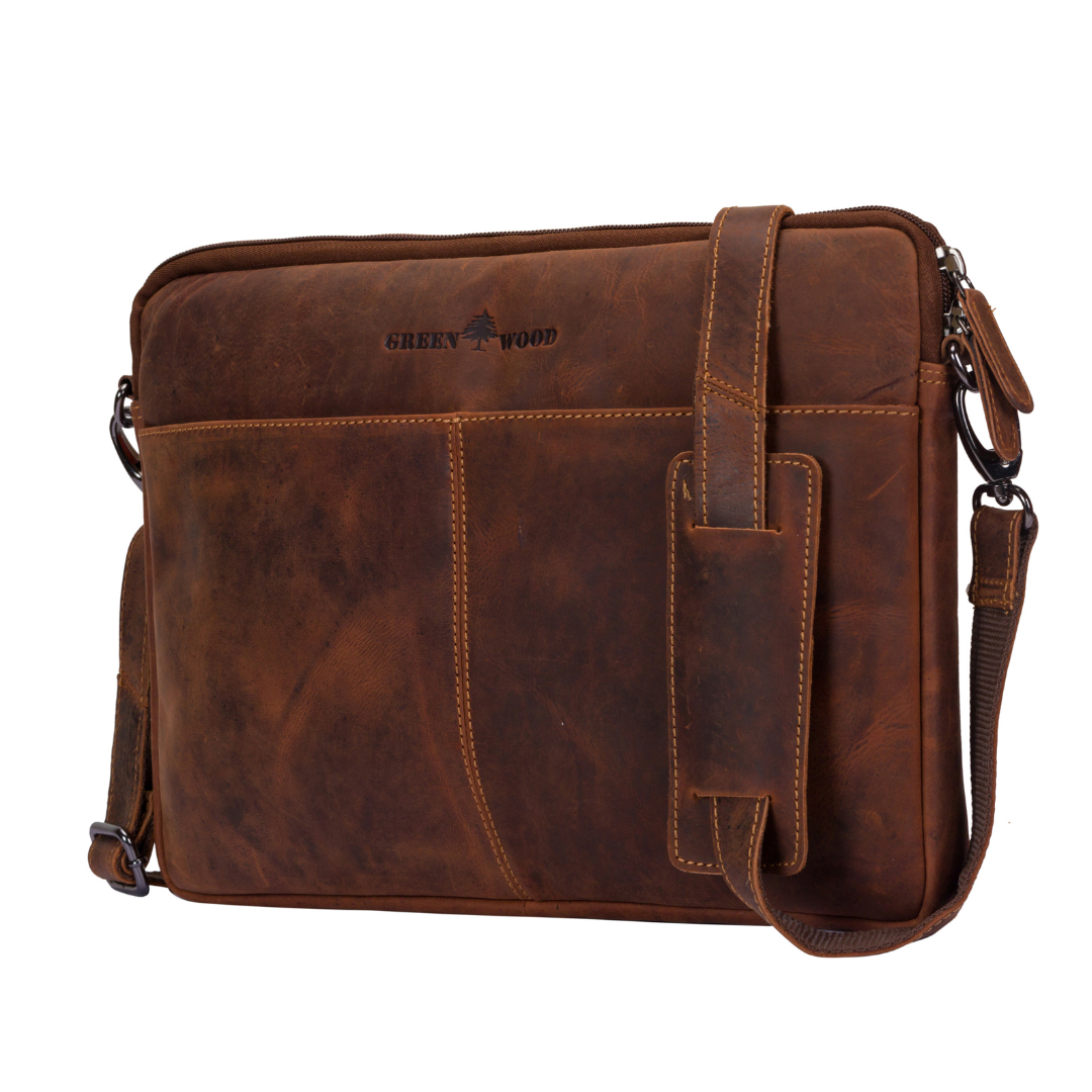 Leather Laptop Sleeve - MacBook Pro/Air 13 / 14  inch sleeve with Strap - Montreal Sandal: 13" - 14"