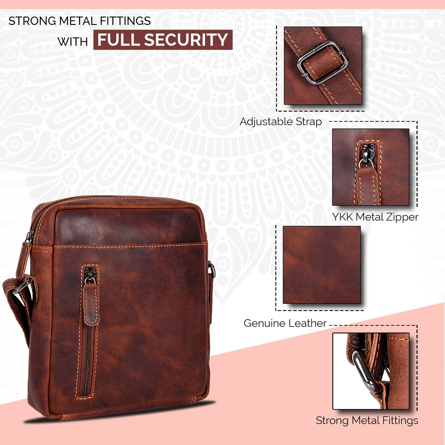 Leather Shoulder bag Dallas - Unisex Sandal GW191049SAN