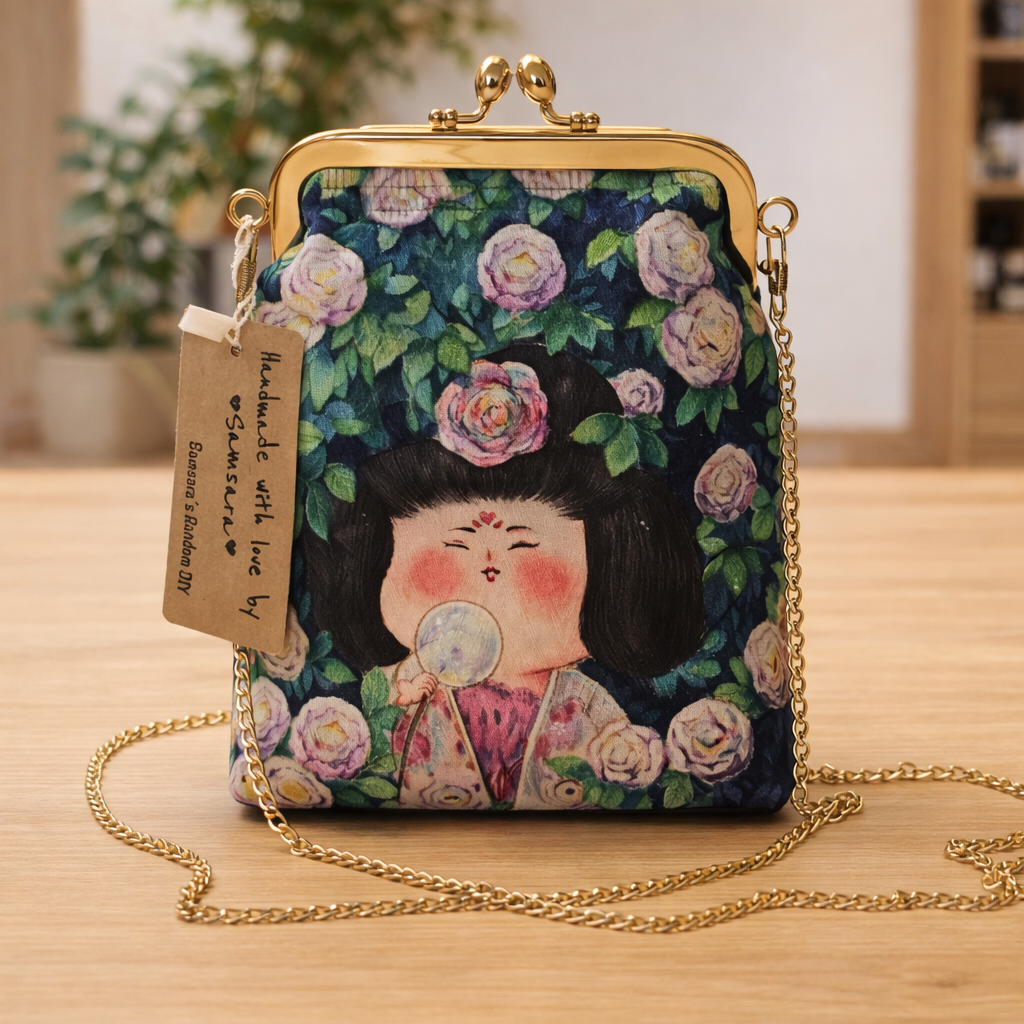 Floral Doll Vintage Clutch Bag