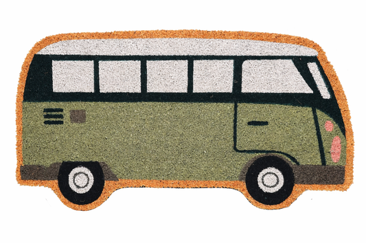 Nomad camper van coir doormat retro travel welcome mat outdoor entrance